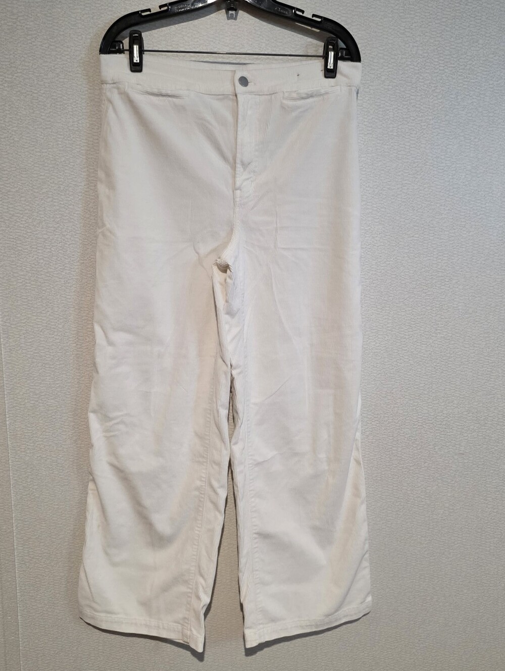 Madewell Emmett Wide Leg Corduroy Pants High Rise White Size 30